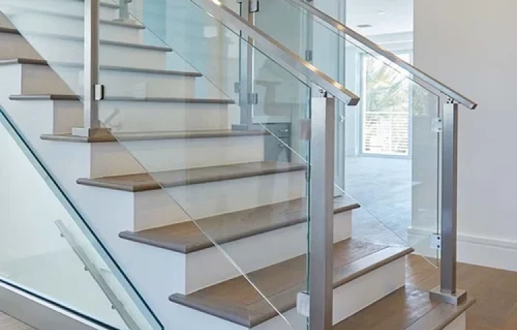 Elegant SS Handrails and Glass Works for a Modern Look